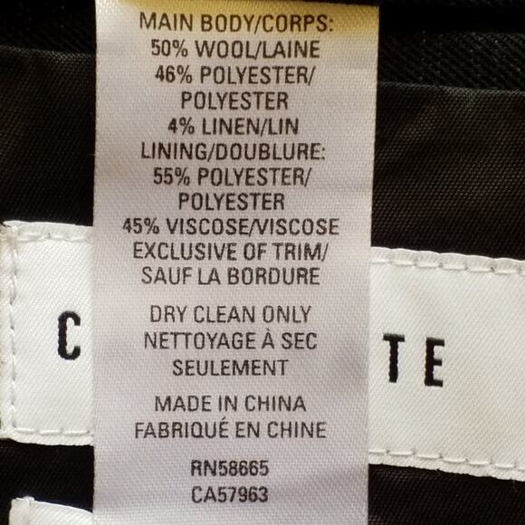 Calibrate Mens Size 44R Extra Trim Fit Jacket Black Wide Peak Single Breasted - Picture 7 of 7